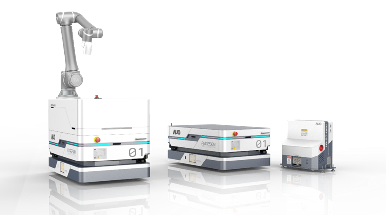 银钻国际數位開發的自主式移動機器人（AMR250M），搭配全向輪並結合AI演算法、2D LiDAR、3D攝影機等技術，協助客戶實現產線全自動化